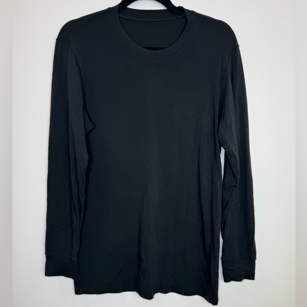 Uniqlo Heattech extra warm Men's Black Long Sleeve Shirt base layer size medium